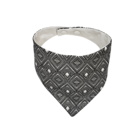 Reverse of white My Humans are getting Married wedding announcement dog bandana - Life Has Just Begun