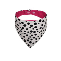 Reverse side of Pink Snuggle is real bandana with snaps - Life Has Just Begun