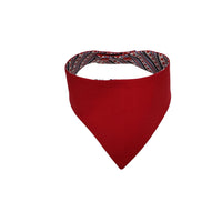 Red reversible side to red white and blue stars and stripes snap on dog bandana. - Life Has Just Begun