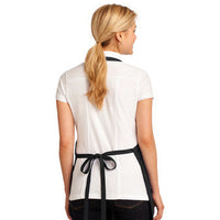 Funny Black Thanksgiving Embroidered Apron, Here for the stuffing Full Length Apron