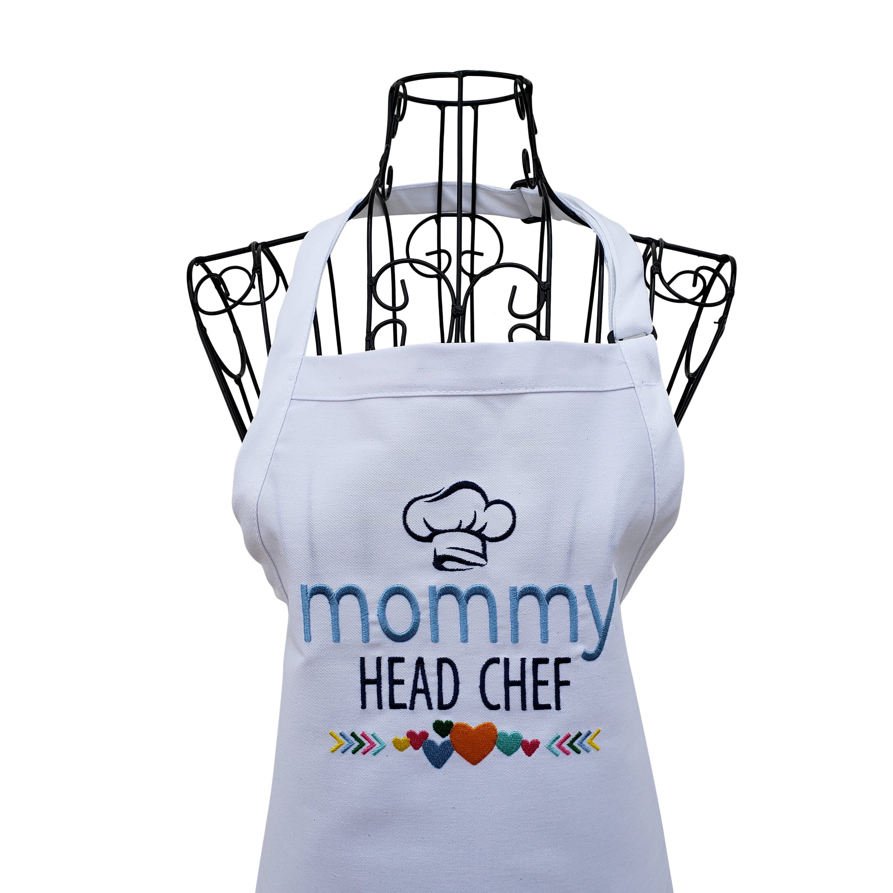 Personalised Matching Mother and Daughter Aprons, Embroidered