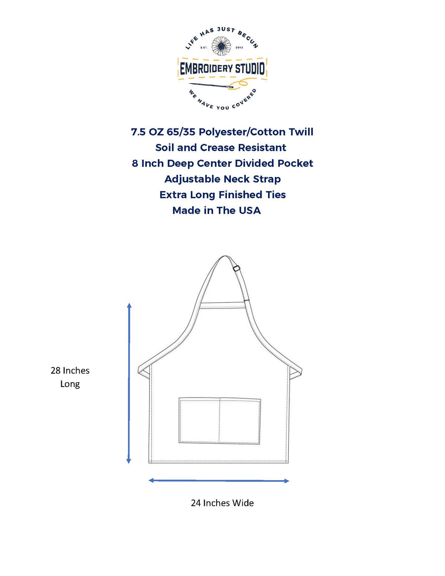 Apron Specifications - Life Has Just Begunb