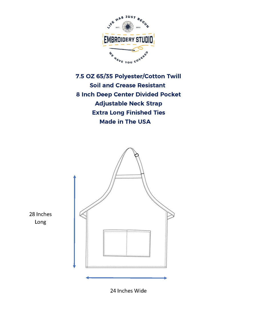 Apron Specifications - Life Has Just Begunb