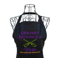Funny Halloween embroidered women's apron. - Life Has Just Begun.