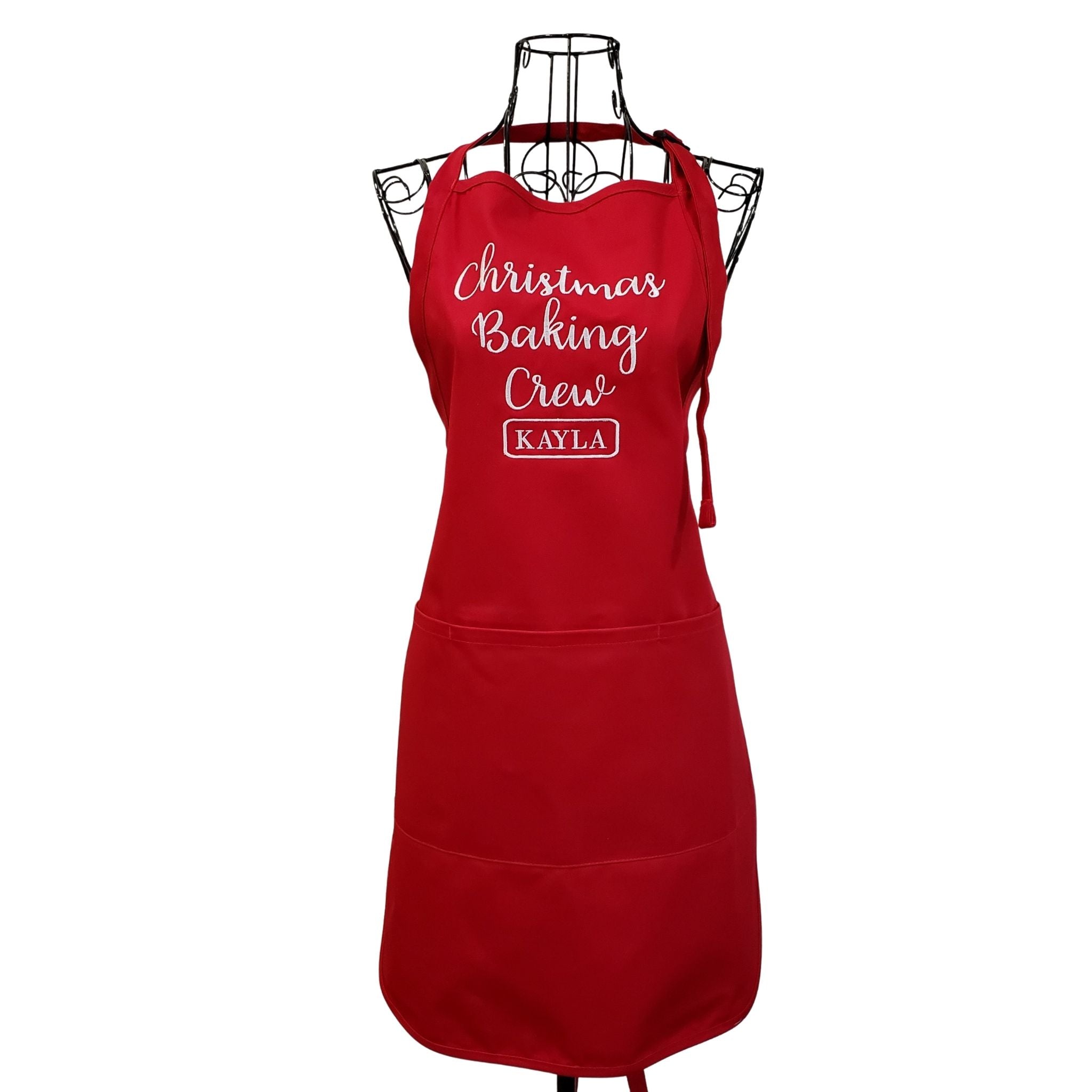 Original Personalized Christmas Baking Crew Apron
