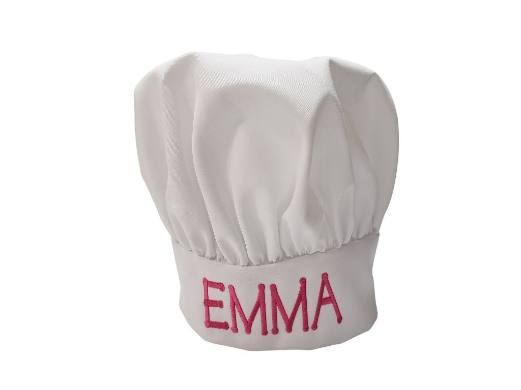 Personalized Kids Embroidered Chef Hat