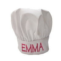 Personalized Kids Embroidered Chef Hat