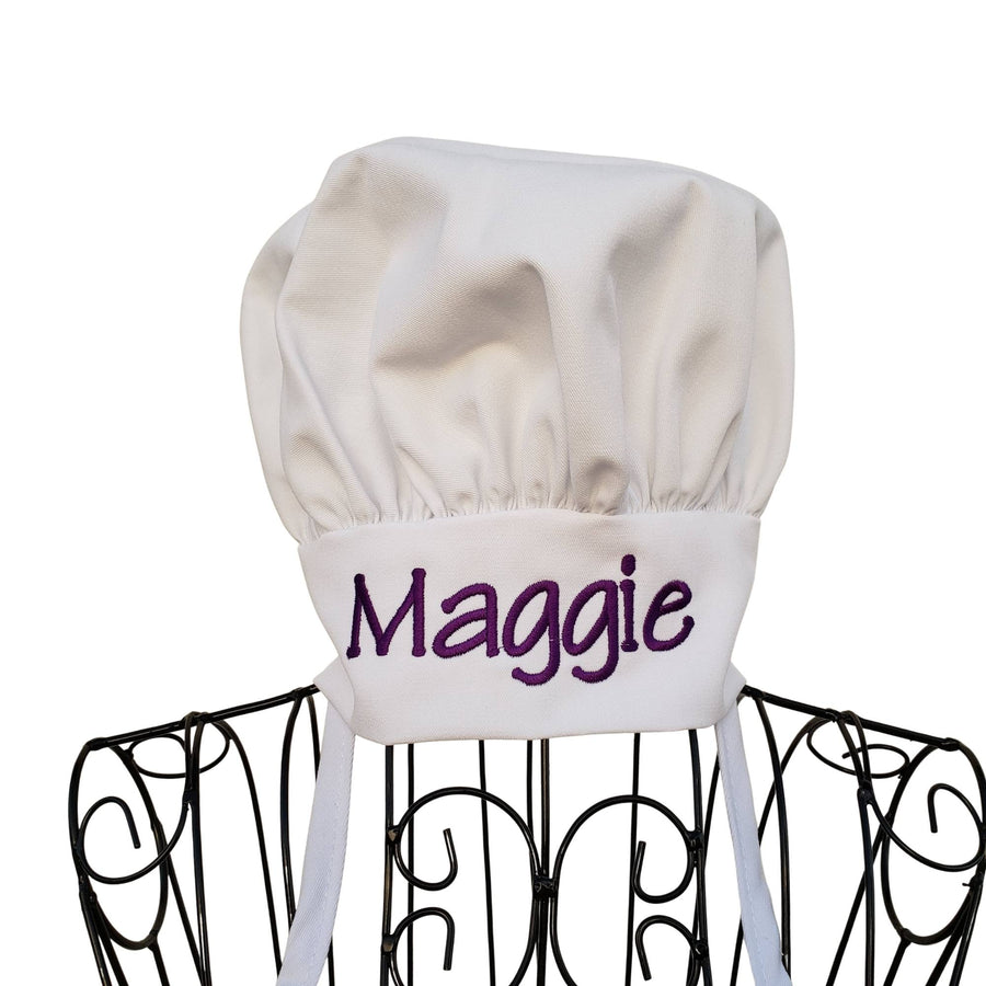 Personalized Kids Embroidered Chef Hat