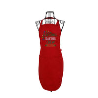 Personalized Christmas Baking Crew full length embroidered apron - Life Has Just Begun 