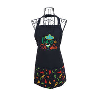 Cinco de Drinko chili pepper embroidered apron. - Life Has Just Begun