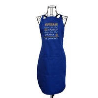 Personalized Funny Hanukkah family drama embroidered apron. - Life Has Just Begun