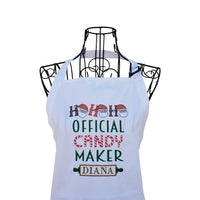 Personalized Official Candy Maker embroidered apron - Life Has Just Begun