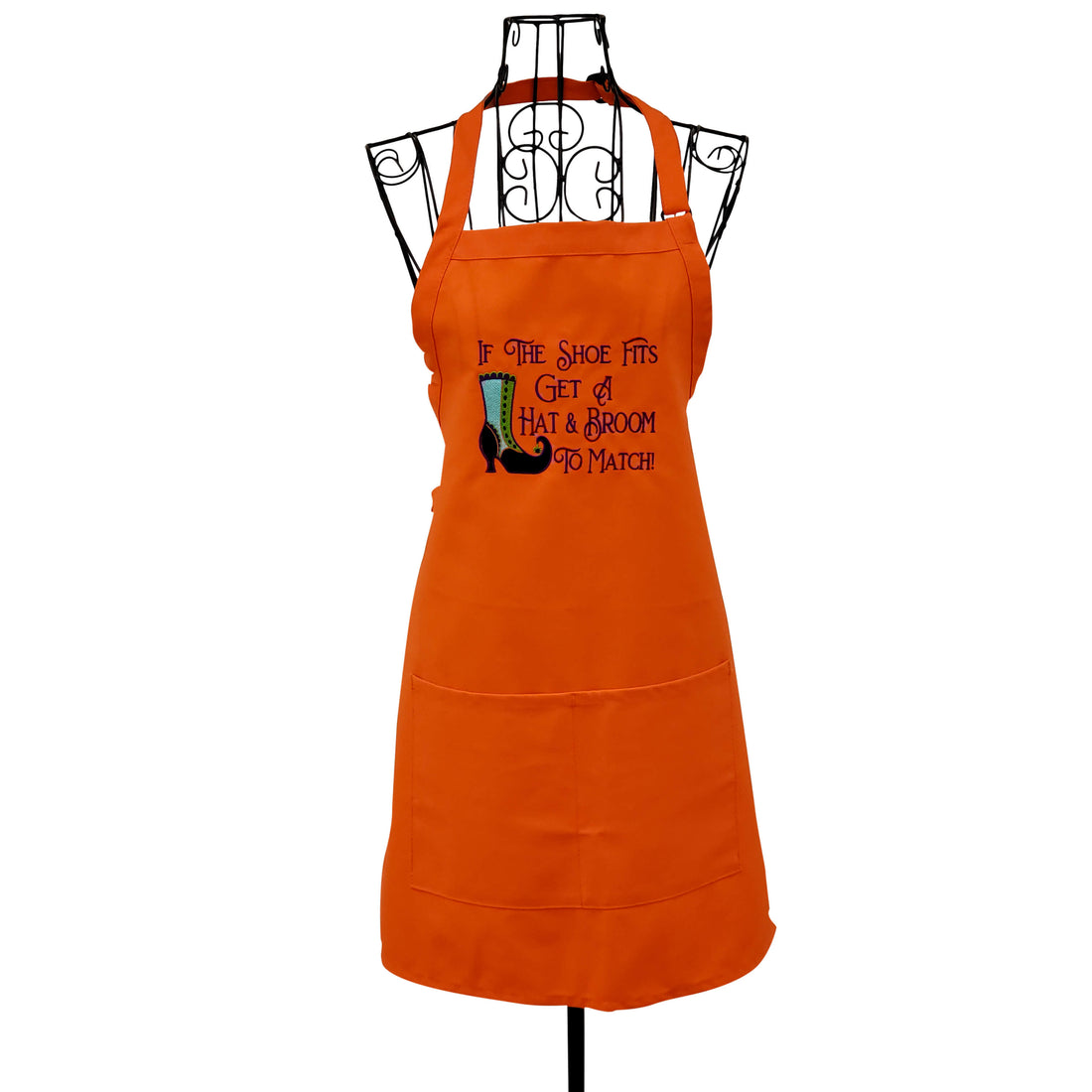 Funny Orange Full Length Halloween Apron - Life Has Just Begun