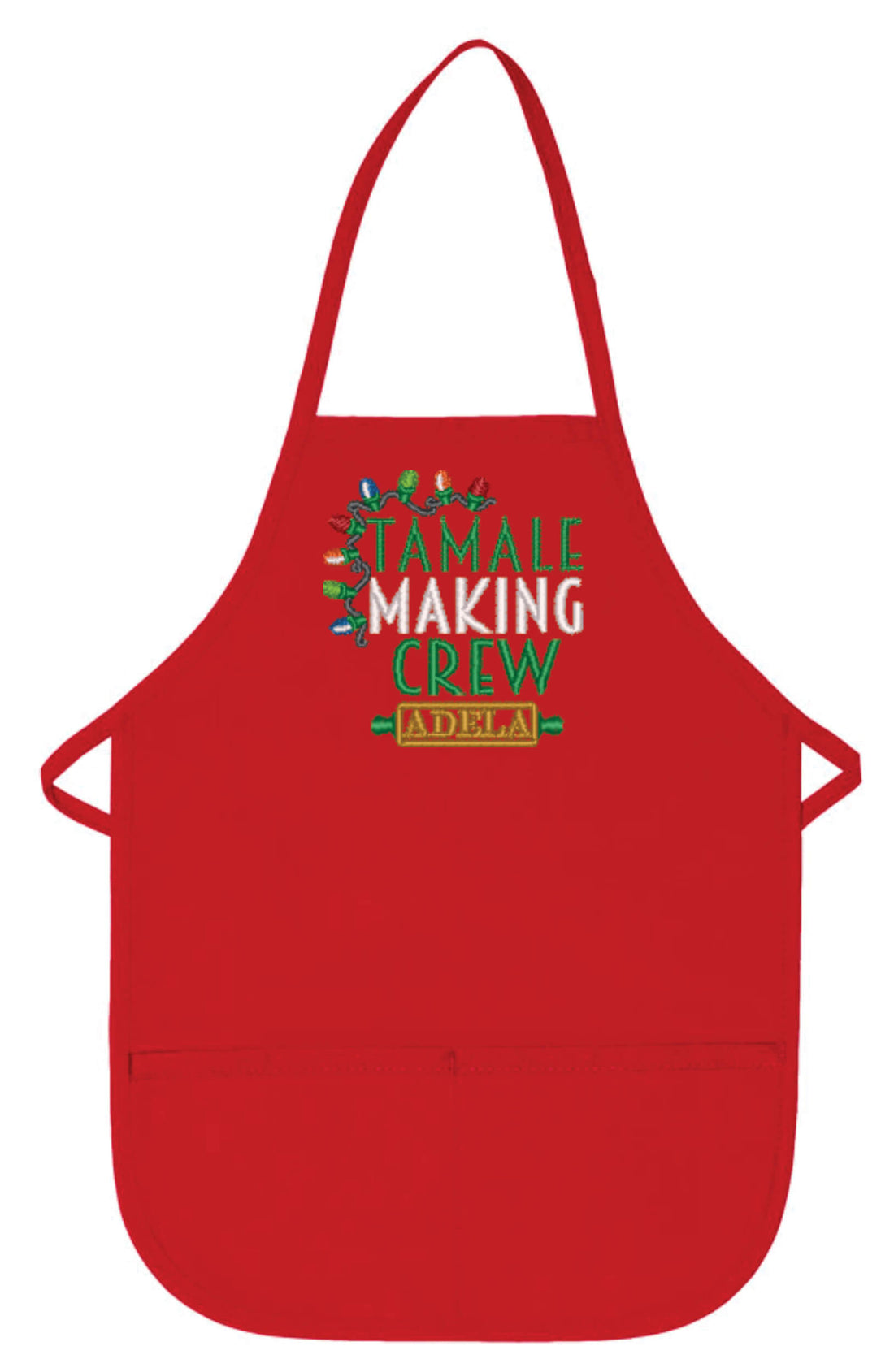 Personalized Child Tamale Making Crew Embroidered Christmas Apron. - Life Has Just Begun