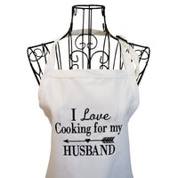 Husband embroidered apron - Life Has Just Begun