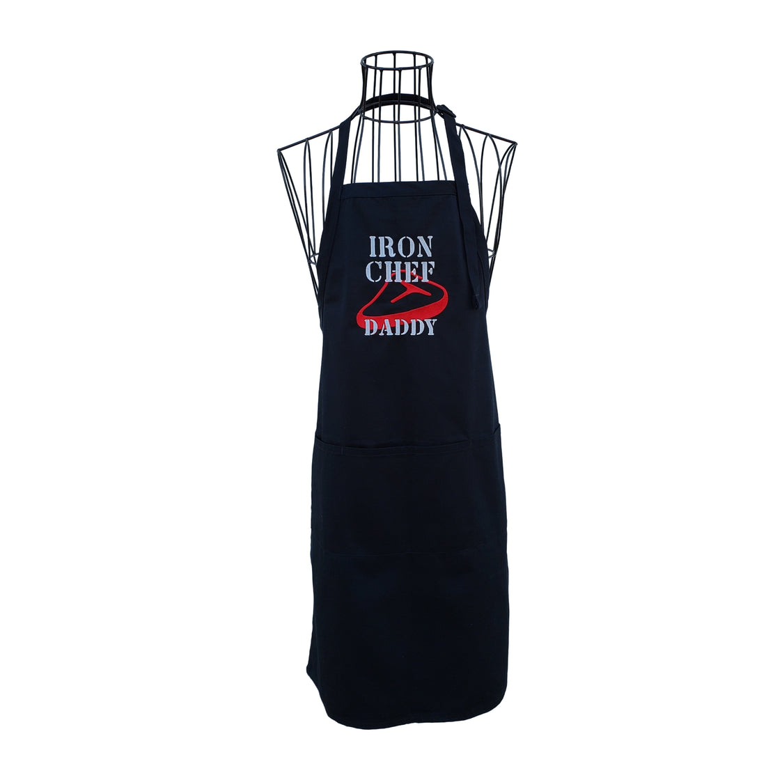 Navy Blue Daddy BBQ apron - Life Has Just Begun