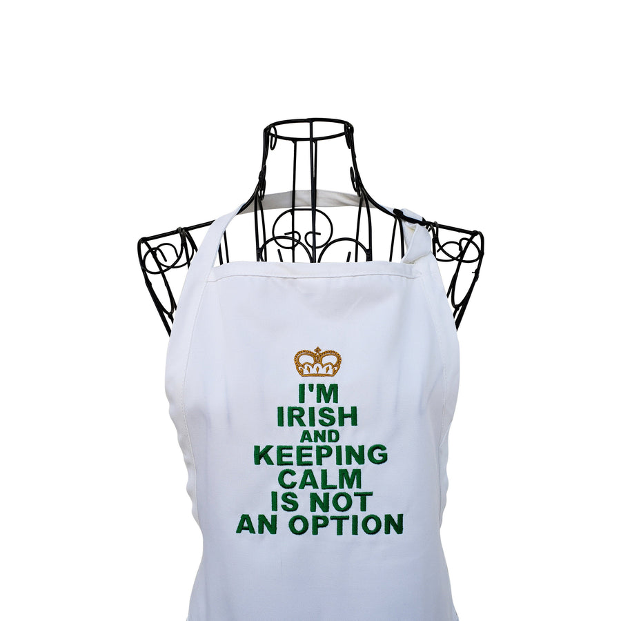 Funny Irish Embroidered Apron - Life Has Just Begun