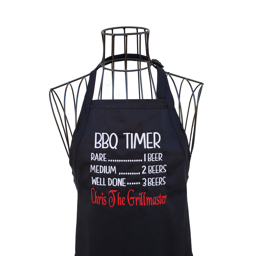 Funny Personalized Grill master apron - Life Has Just Begun