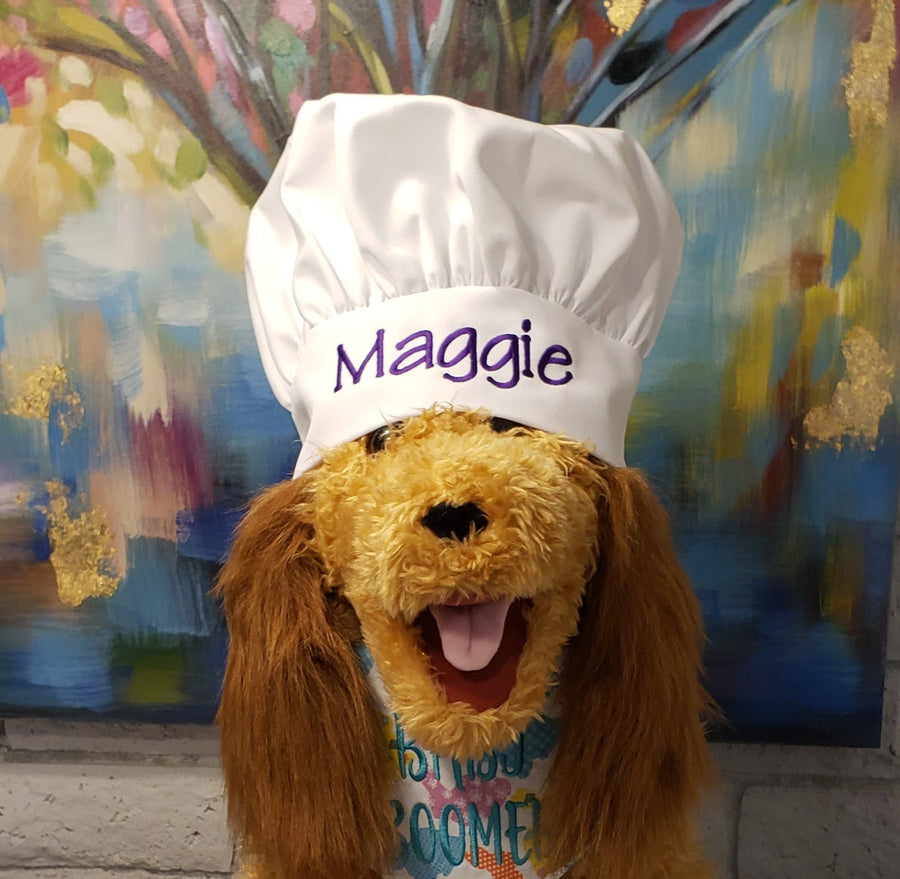 Kids Personalized Chef Hat, Custom Embroidered Youth Chef Hat, Chef Party Hat