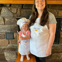 Personalized Mommy and Me Embroidered Aprons - Life Has Just Begun
