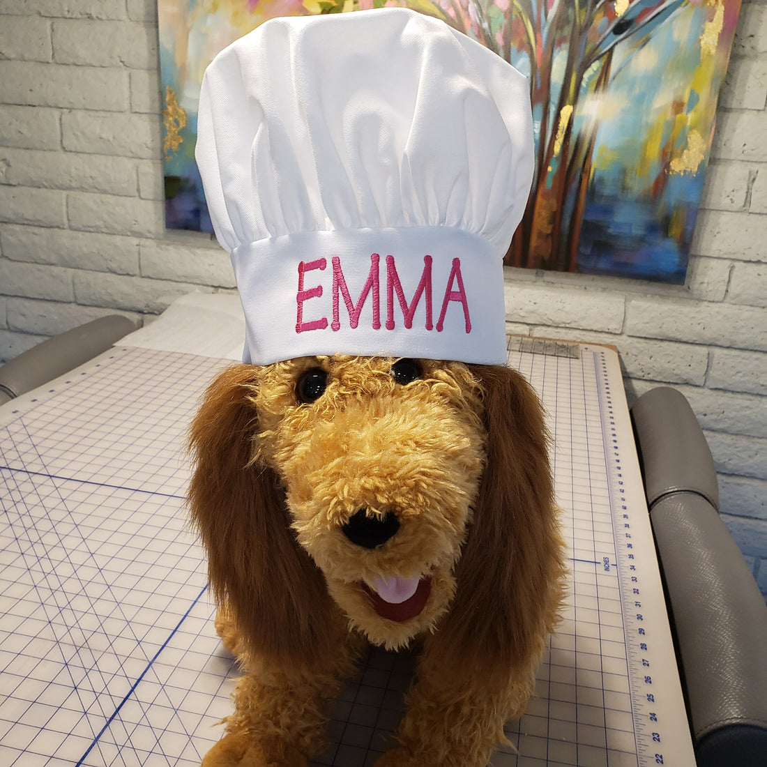 Kids Personalized Chef Hat, Custom Embroidered Youth Chef Hat, Chef Party Hat